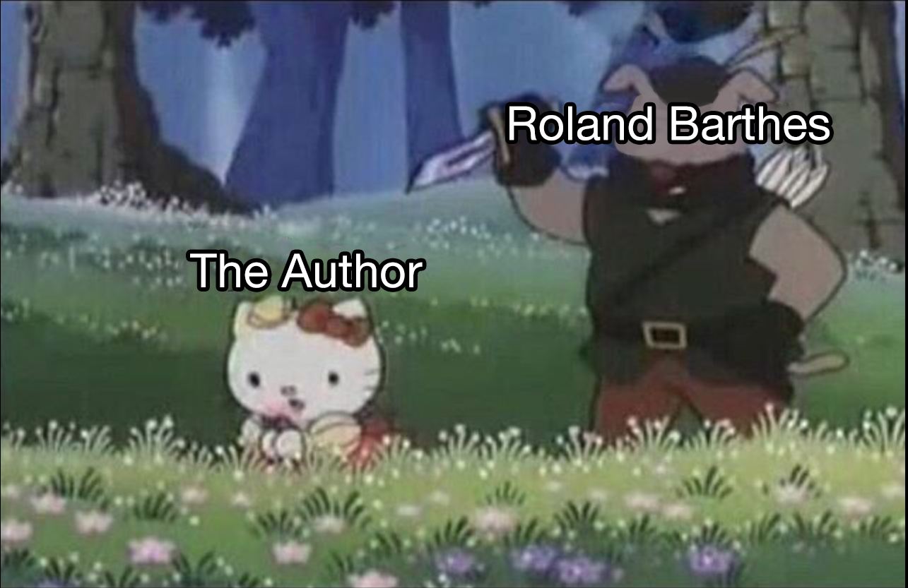 death of the author meme